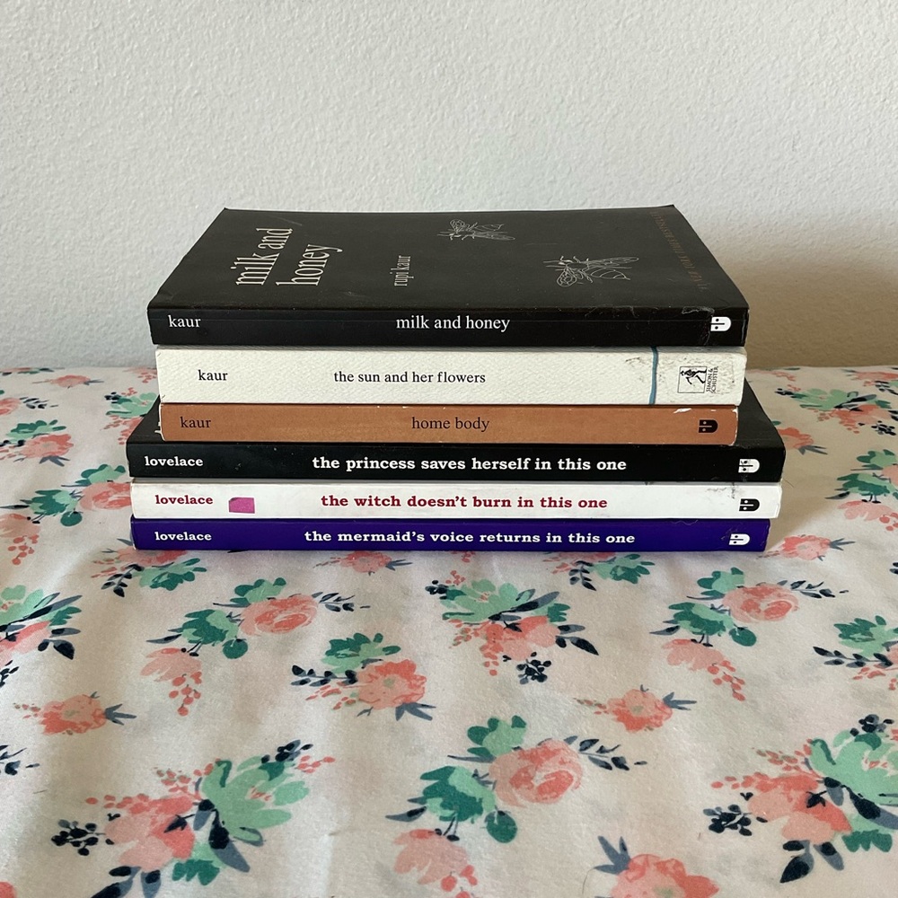 Rupi Kaur Amanda Lovelace Poetry Book Lot